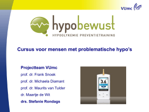 Hypoglykemie Preventie Training