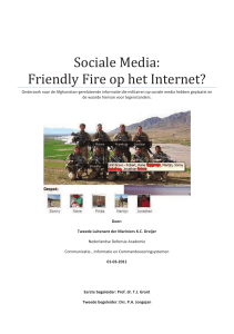 Sociale Media: Friendly Fire op het Internet?