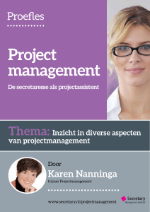 Project management - Secretary Management Institute