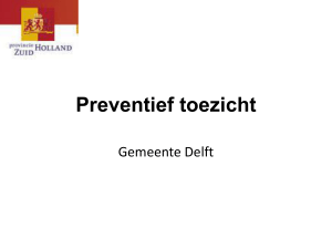 Preventief toezicht - gemeenteraad van Delft