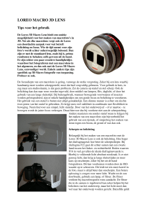 Tips voor de Loreo 3D Macro Lens