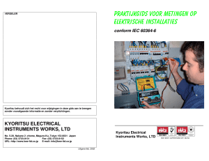 praktijkgids voor metingen op elektrische installaties