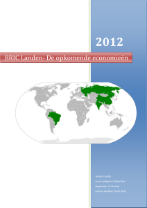 BRIC Landen- De opkomende economieën