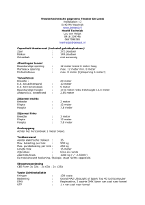 Technische lijst Rabozaal (grote zaal)