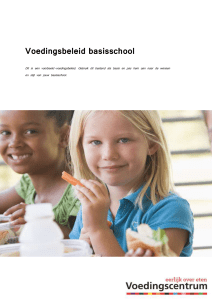 Voorbeeld-voedingsbeleid voor de basisschool