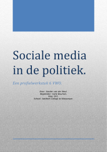 Sociale media in de politiek.