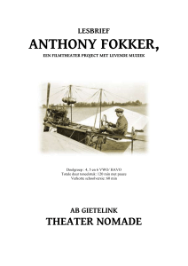 anthony fokker - Theater Nomade