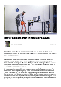 Dave Hakkens: groot in modulair bouwen | Bright Ideas