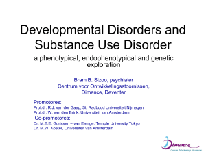 Developmental Disorders and Substance Use