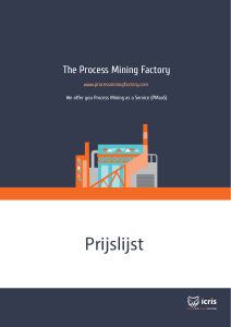 Prijslijst - Icris Process Mining Factory