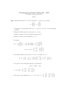 Voortgangstoets Lineaire Algebra III " AEO