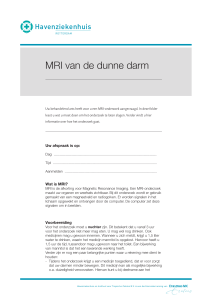 MRI van de dunne darm - Havenziekenhuis Rotterdam