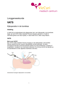 VATS - Kijkoperatie in de borstkas