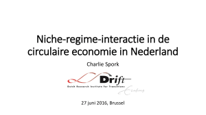 Niche-regime-interactie in de circulaire economie in Nederland