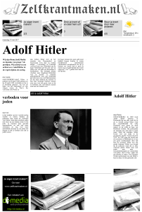 Adolf Hitler - ZelfKrantMaken.nl