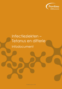 Infectieziekten - Tetanus en difterie_1999