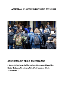 Factsheet arbeidsmarktregio Rivierenland maart 2013