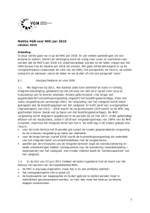Notitie VGN over NHC per 2018