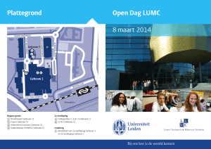 Open Dag LUMC 8 maart 2014 Plattegrond