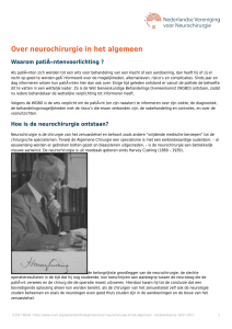 als PDF - Nederlandse Vereniging voor Neurochirurgie