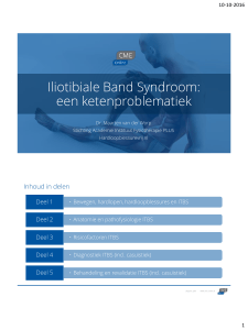 Iliotibiale Band Syndroom: een ketenproblematiek - CME