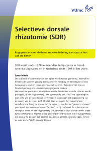 Selectieve dorsale rhizotomie (SDR)