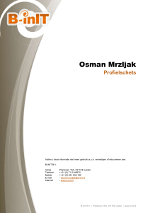 CV Osman Mrzljak (Nederlands) - B-Init