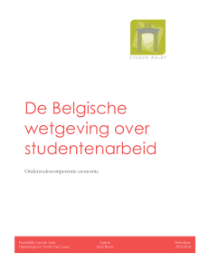De Belgische wetgeving over studentenarbeid