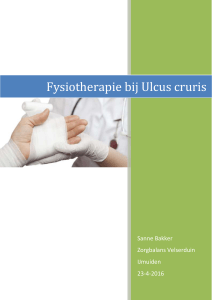 Fysiotherapie bij Ulcus cruris