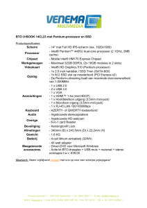 BTO U•BOOK 14CL23 met Pentium-processor en SSD Scherm