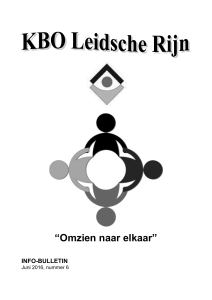 Boekje 2016 juni - KBO Leidsche Rijn