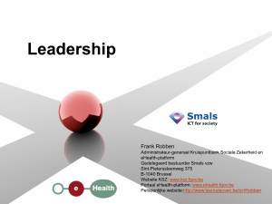 Leadership - Frank Robben`s webpage