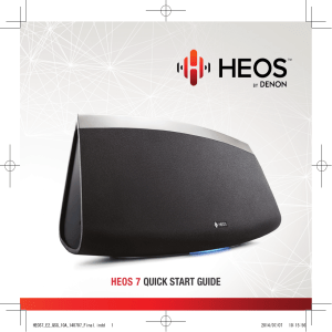 HEOS 7 QUICK START GUIDE