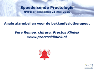 Spoedeisende Proctologie NVFB bijeenkomst 21 mei 2015 anale