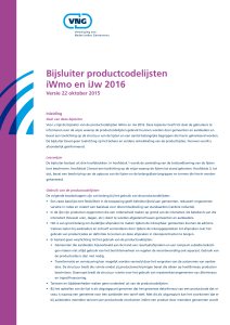 Bijsluiter productcodelijsten iWmo en iJw 2016