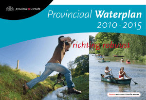 Provinciaal Waterplan 2010 – 2015, richting