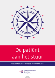 De patiënt aan het stuur - Patiëntenfederatie Nederland