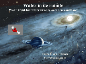Waar komt het water op aarde vandaan