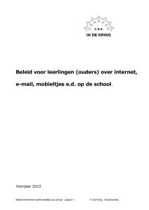 Beleid voor leerlingen (ouders) over internet, e