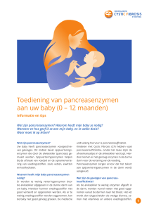 Toediening van pancreasenzymen aan uw baby (0 – 12 maanden)