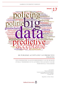 2. Beleidskader: Predictive policing in een veiligheidsutopia