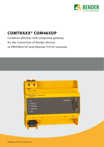 comtraxx® com465dp - Bender Benelux BV