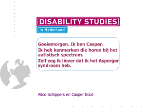 Voorbeeld van Casper - Disability Studies in Nederland