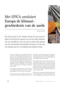 Met EPICA ontsluiert Europa de klimaat