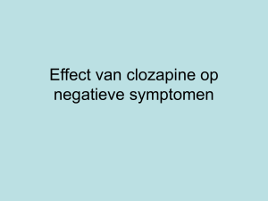 Effect van clozapine op negatieve symptomen
