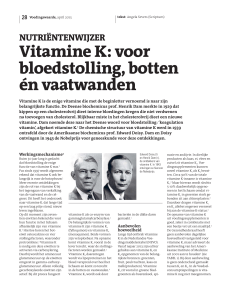 Vitamine K - Stichting Educatie Atrium Innovations