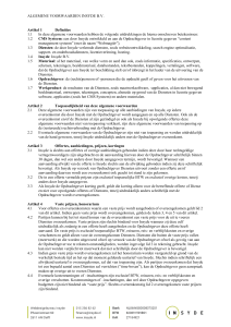 ALGEMENE VOORWAARDEN INSYDE B.V. Artikel 1 Definities 1.1