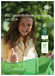 FSC-gecertificeerde producten van SCA