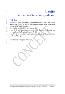 Richtlijn Vena Cava Superior Syndroom