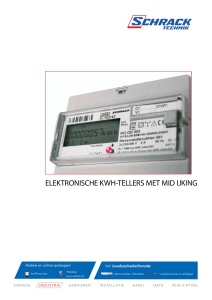 elektronische kwh-tellers met mid ijking